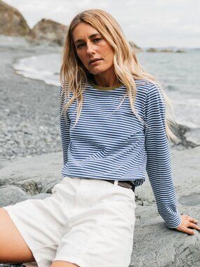 NWT Finisterre Eldon Long Sleeve T-Shirt Organic Cotton Size US 12
